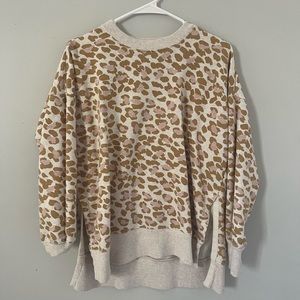 Aerie Cheetah Print Crewneck